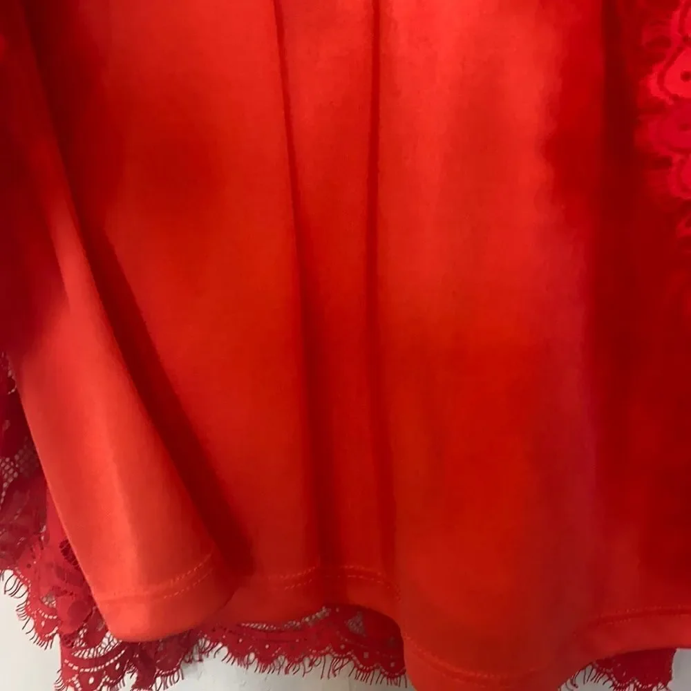 Show Me Your Mumu Red Lace Babydoll Dress